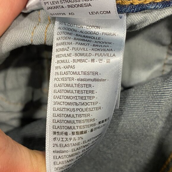 Levi's 514 Jeans Mens 36 x 32 Straight Leg Regular Fit Medium Wash Denim - Picture 12 of 13